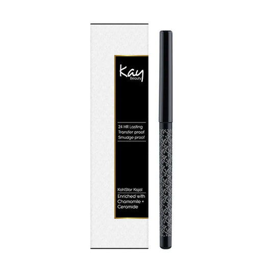 Kay Beauty Waterproof 24 Hour Kajal - Spade Black - 0.35 gm