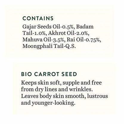 Biotique Advanced Ayurveda Bio Carrot Seed Anti-Aging After-Bath Body Oil - 120 ml