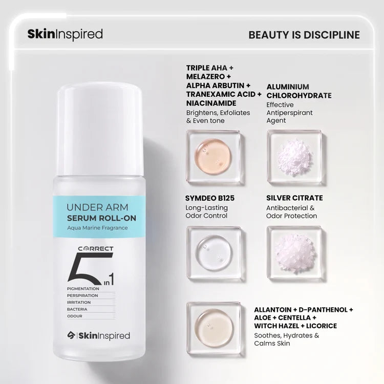 Under Arm Serum Roll-On (50ml) | Reduces Pigmentation, Sweat & Irritation