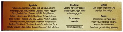 Rejuglow Gel with Glycolic Acid, Kojic Acid, Niacinamide & Vitamin E - 30 gm