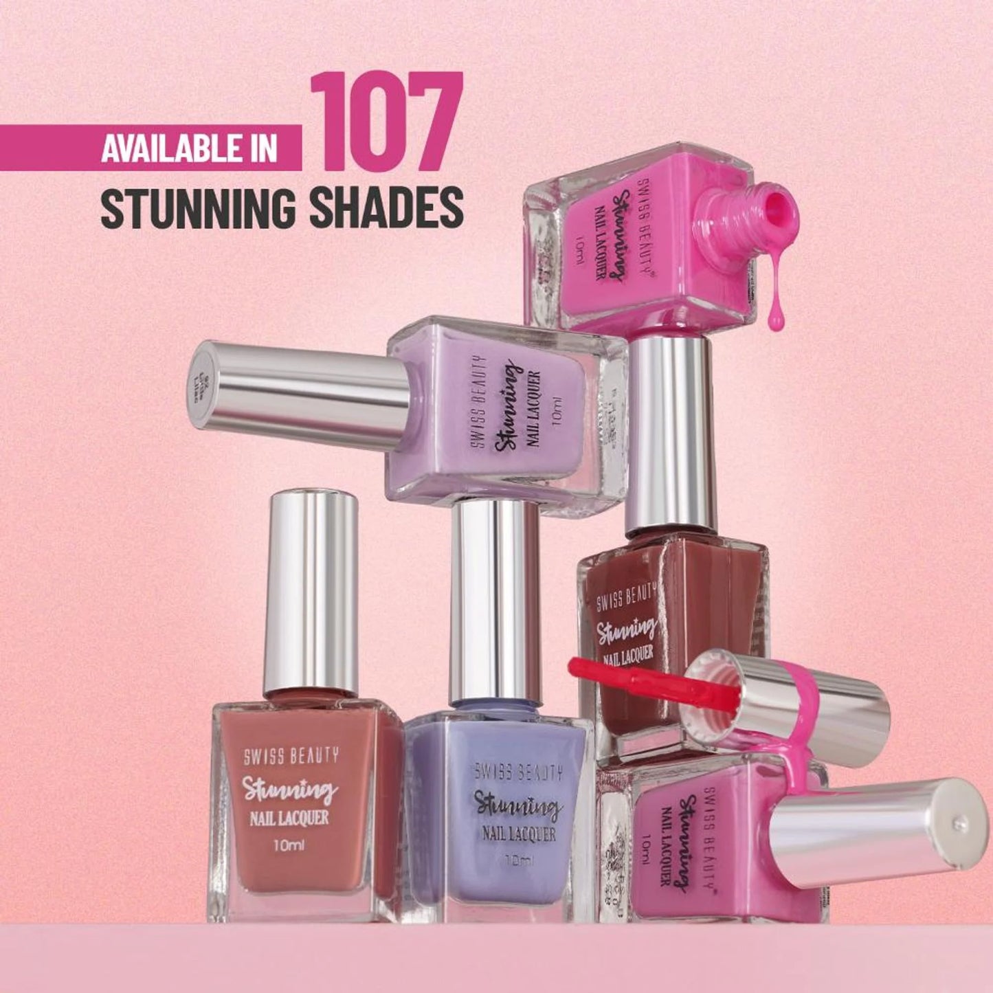 Swiss Beauty Stunning Nail Lacquer - Shade 17 - 10 ml