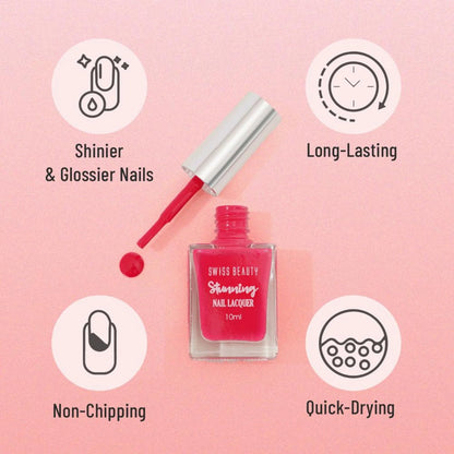 Swiss Beauty Stunning Nail Lacquer - Shade 19 - 10 ml