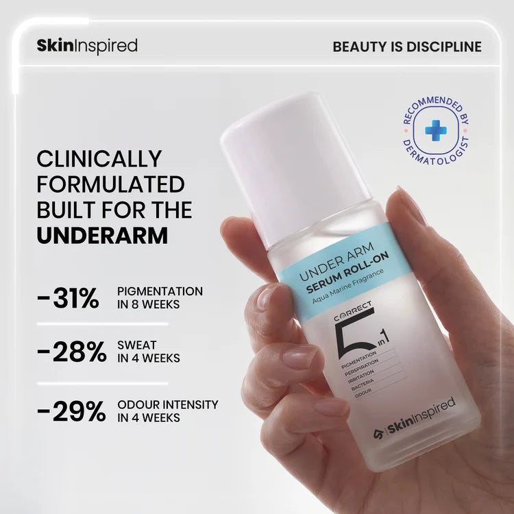 Under Arm Serum Roll-On (50ml) | Reduces Pigmentation, Sweat & Irritation
