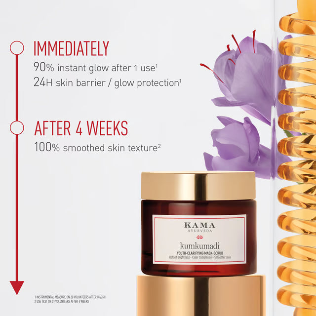 Kama Ayurveda Kumkumadi Youth-Clarifying Mask-Scrub