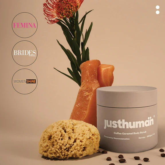 JustHuman Coffee Caramel Body Scrub - 200 gm