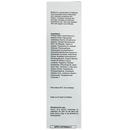 Biosilk Moisturizing Cream with Oatmeal & Ceramides - 100 gm