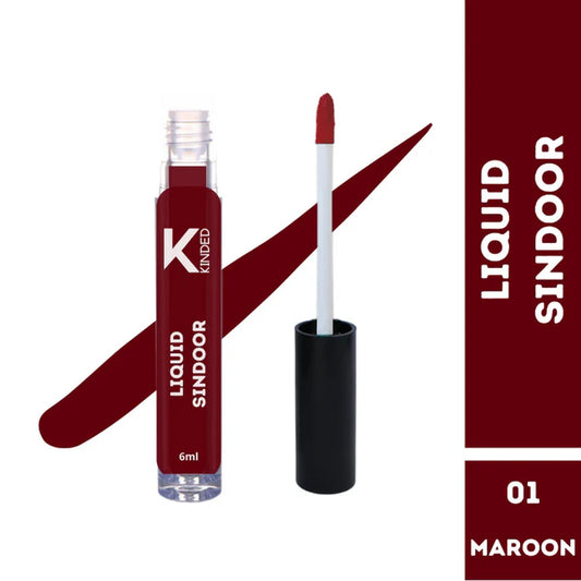 KINDED Liquid Sindoor - 01 Maroon - 30 ml