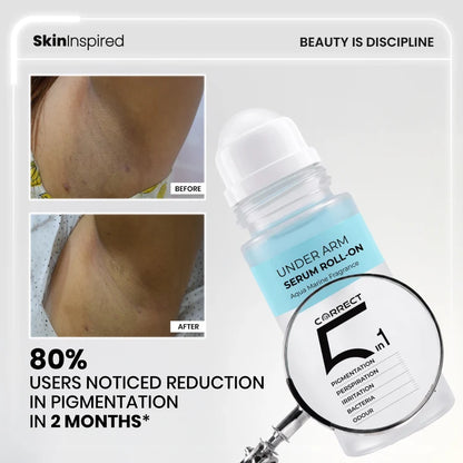 Under Arm Serum Roll-On (50ml) | Reduces Pigmentation, Sweat & Irritation