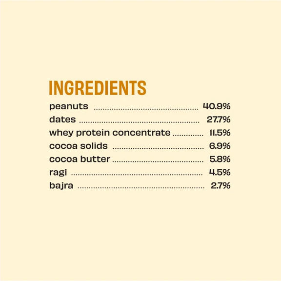 The Whole Truth Protein Bar - Peanut Millet Cocoa - 55 gm
