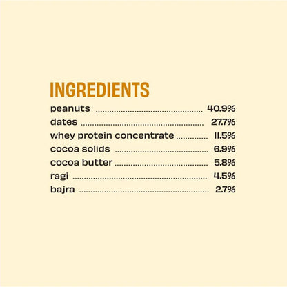 The Whole Truth Protein Bar - Peanut Millet Cocoa - 55 gm