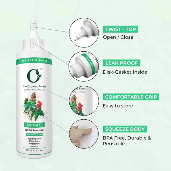 The Organic Forest Castor Oil - Cold Pressed - 100 ml
