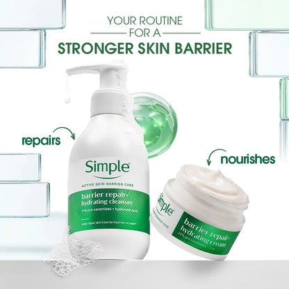 Simple Repair+ Active Barrier Repair Hydrating Cleanser, 150ml