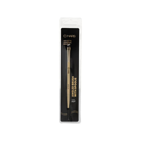 MARS Cosmetics Artist'S Arsenal Professional Angled Brush With Spoolie - 6 gm
