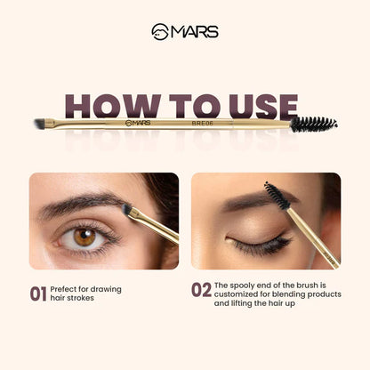 MARS Cosmetics Artist'S Arsenal Professional Angled Brush With Spoolie - 6 gm