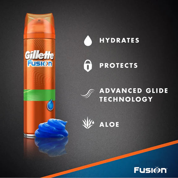 Gillette Fusion Hydra Gel Sensitive Skin Shave Gel - 195 gm