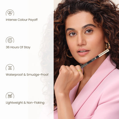 Swiss Beauty Bold & Black Kajal with Sharpener - 1.2 gm