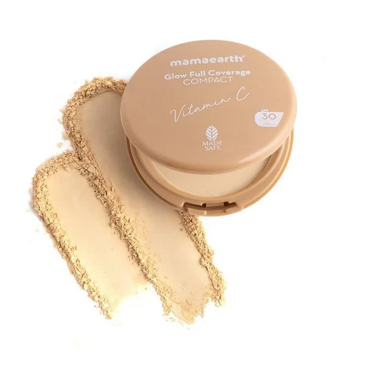 Mamaearth Glow Full Coverage Compact With SPF 30 - Crème Glow