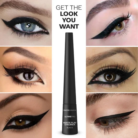 Faces Canada Ultime Pro Matte Play Eyeliner - Black - 2.5 ml