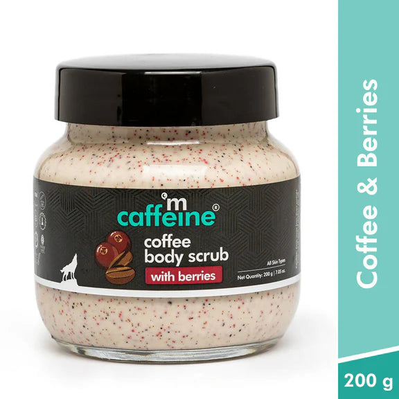 mCaffeine Coffee Body Scrub with Berries - 200 gm