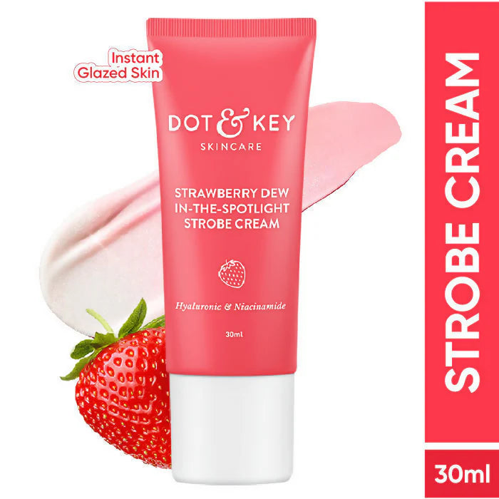 Dot & Key Strawberry Dew In-The-Spotlight Strobe Illuminating Cream + Moisturizer With Hyaluronic - 30 ml