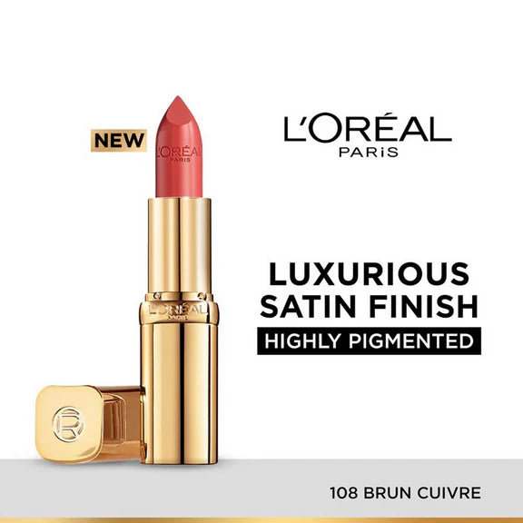 L'Oreal Paris Color Riche Satin Lipstick - 108 Bruin Cuirve - 4.3 gm