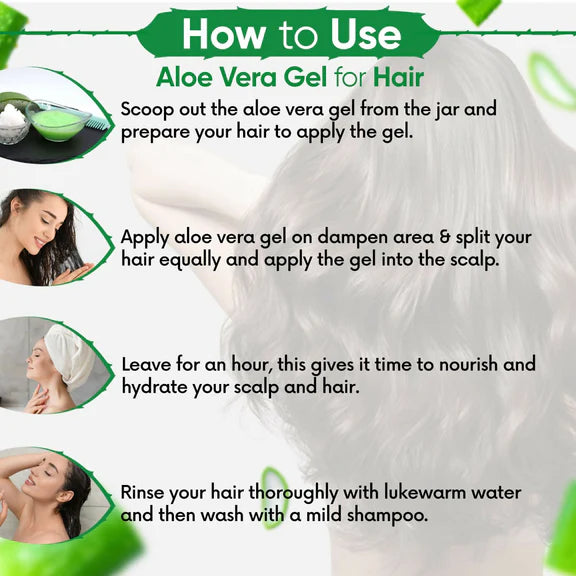 Kazima Pure Aloe Vera Gel For Hair, Acne, Scars, Dark Circles & Sunburn - 500 gm