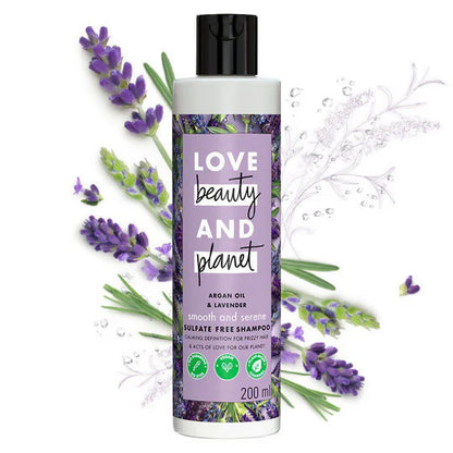 Love Beauty And Planet Argan Oil And Lavender Anti Frizz Shampoo Conditioner & Hair Serum Combo - combo