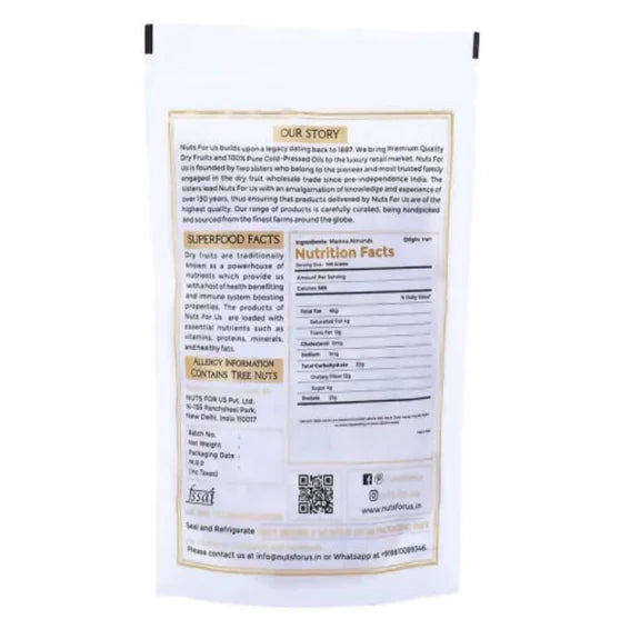 Nuts For Us Iranian Mamra Almonds - 250 gm
