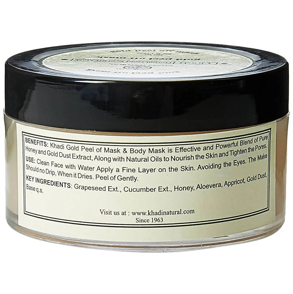 Khadi Natural Gold Peel off Mask - 50 gm