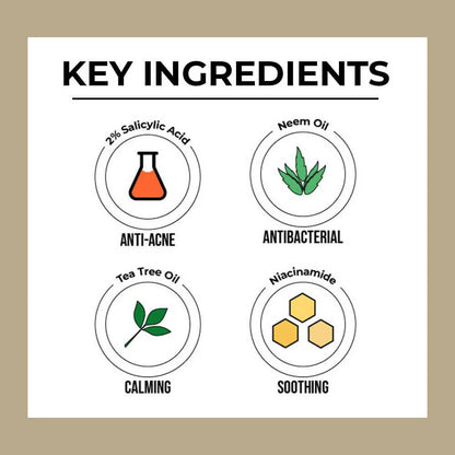 Dr. Sheth's Neem & BHA Spot Clarifying Serum For Active Acne, Blackheads & Open Pores