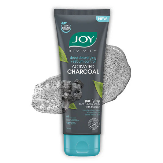 Joy Purifying & Exfoliating Charcoal Face & Body Scrub - 200 gm
