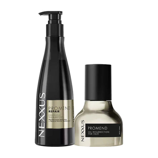 Nexxus Promend Repair Keratinizing Shampoo + Repair Oil Serum Combo - combo