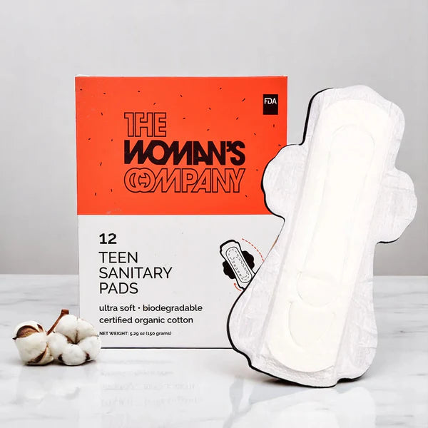 The Woman's Company Teen Sanitary Pads (240 MM) - 12 pcs