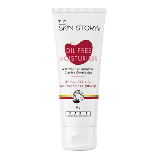The Skin Story Oil Free Face Moisturizer For Oily Acne Prone Skin Hydrates Adds Glow - Niacinamide - 50 gm