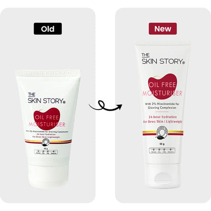 The Skin Story Oil Free Face Moisturizer For Oily Acne Prone Skin Hydrates Adds Glow - Niacinamide - 50 gm