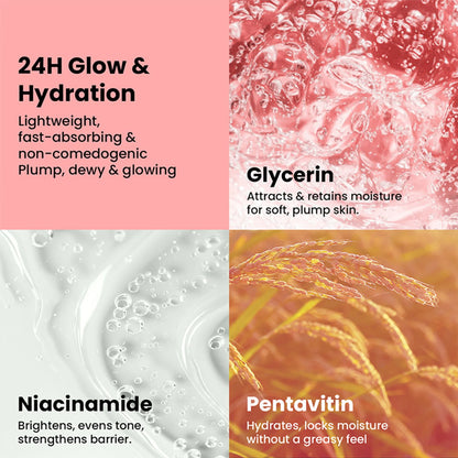 The Skin Story Oil Free Face Moisturizer For Oily Acne Prone Skin Hydrates Adds Glow - Niacinamide - 50 gm