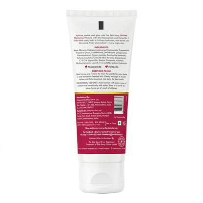 The Skin Story Oil Free Face Moisturizer For Oily Acne Prone Skin Hydrates Adds Glow - Niacinamide - 50 gm