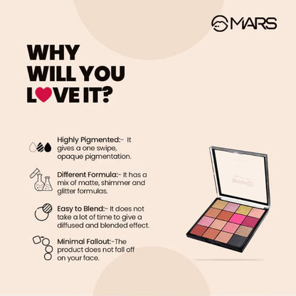 MARS Cosmetics Mesmereyes Eyeshadow Palette - 2 - 20.8 gm