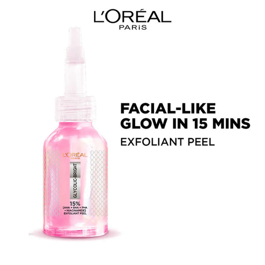 L'Oreal Paris Glycolic-Bright Anti Dark Spot Exfoliant Peel 15% Aha + Bha + Pha + Niacinamide - 25 ml