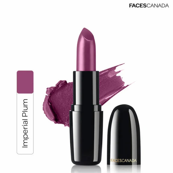 Faces Canada Creme Finish Lipstick - Imperial Plum 23 - 4 gm