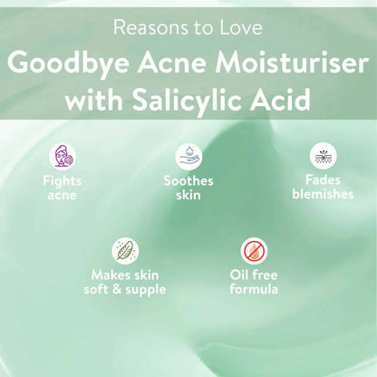 Belora Paris Goodbye Acne Moisturizer With Salicylic Acid - 50 gm