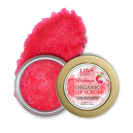 Love Earth Organic Lip Scrub with Shea Butter And Vitamin-E For Lip Hydration And Repair - 10 gm
