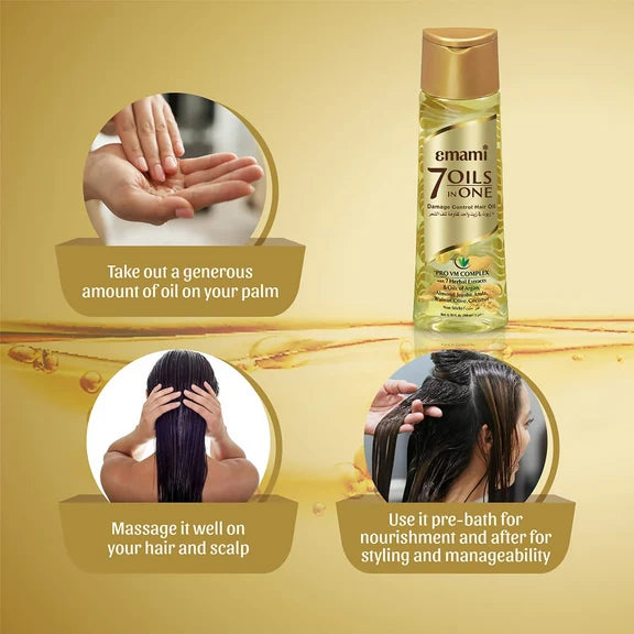 Emami 7 Oils in One Damage Control Hair Oil - 200 ml