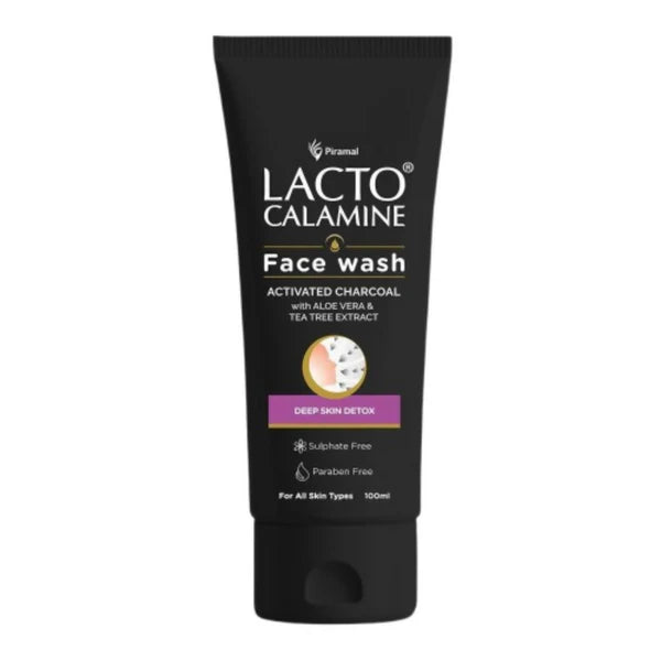 Lacto Calamine Activated Charcoal Face Wash - 100 ml