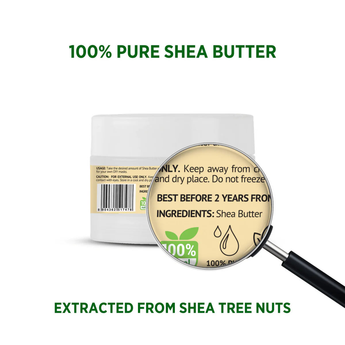 Alps Goodness 100 % Pure Shea Butter - 40 gm