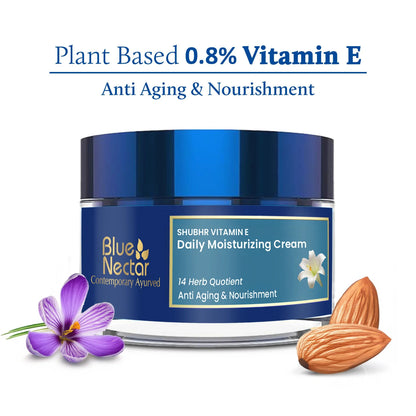 Blue Nectar Vitamin E Cream For Anti-Aging & Nourishment - 50 gm
