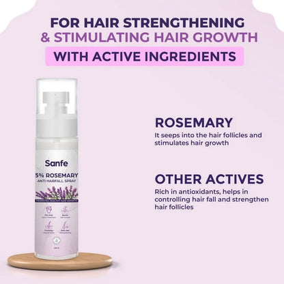 Sanfe 5% Rosemary Anti Hairfall Spray - 100 ml
