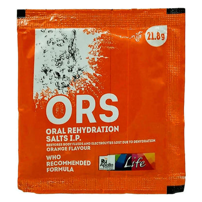 Apollo Pharmacy ORS Sachets Orange Flavour - 21.8 gm - Pack of 10