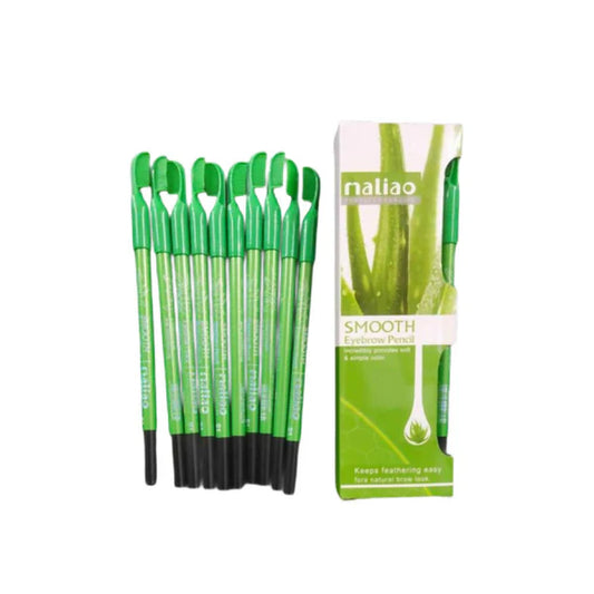 Maliao Black Eyebrow Pencils For Ease And Precise Application (Pack Of 12) - Pack of 12