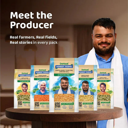 DeHaat Honest Farms Unpolished Toor Dal - 500 gm